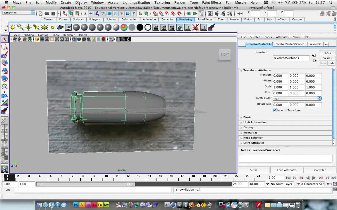 총알 모션 Video Copilot The Bullet in Autodesk Maya
